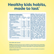 Kids vitamin tablet nutritional info: Vitamin C, D, E, zinc, B12, folic acid, and more for healthy habits