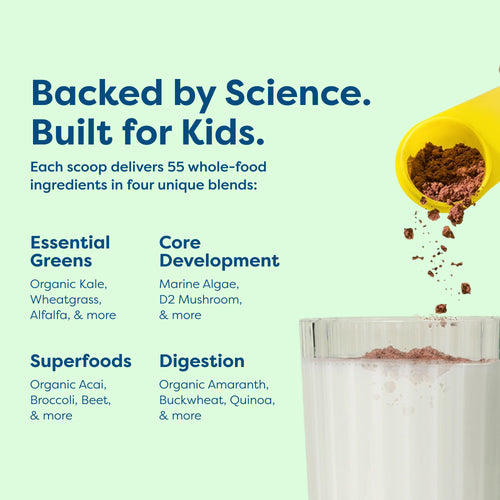 Légumes verts et superaliments quotidiens pour enfants