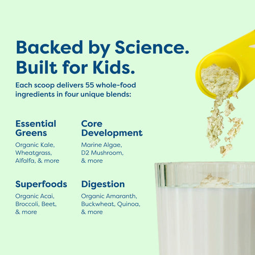 Légumes verts et superaliments quotidiens pour enfants