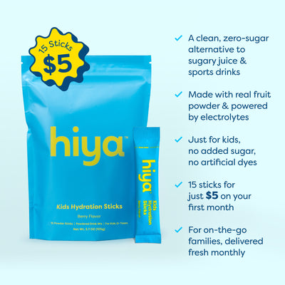 Bâtonnets d'hydratation quotidienne pour enfants