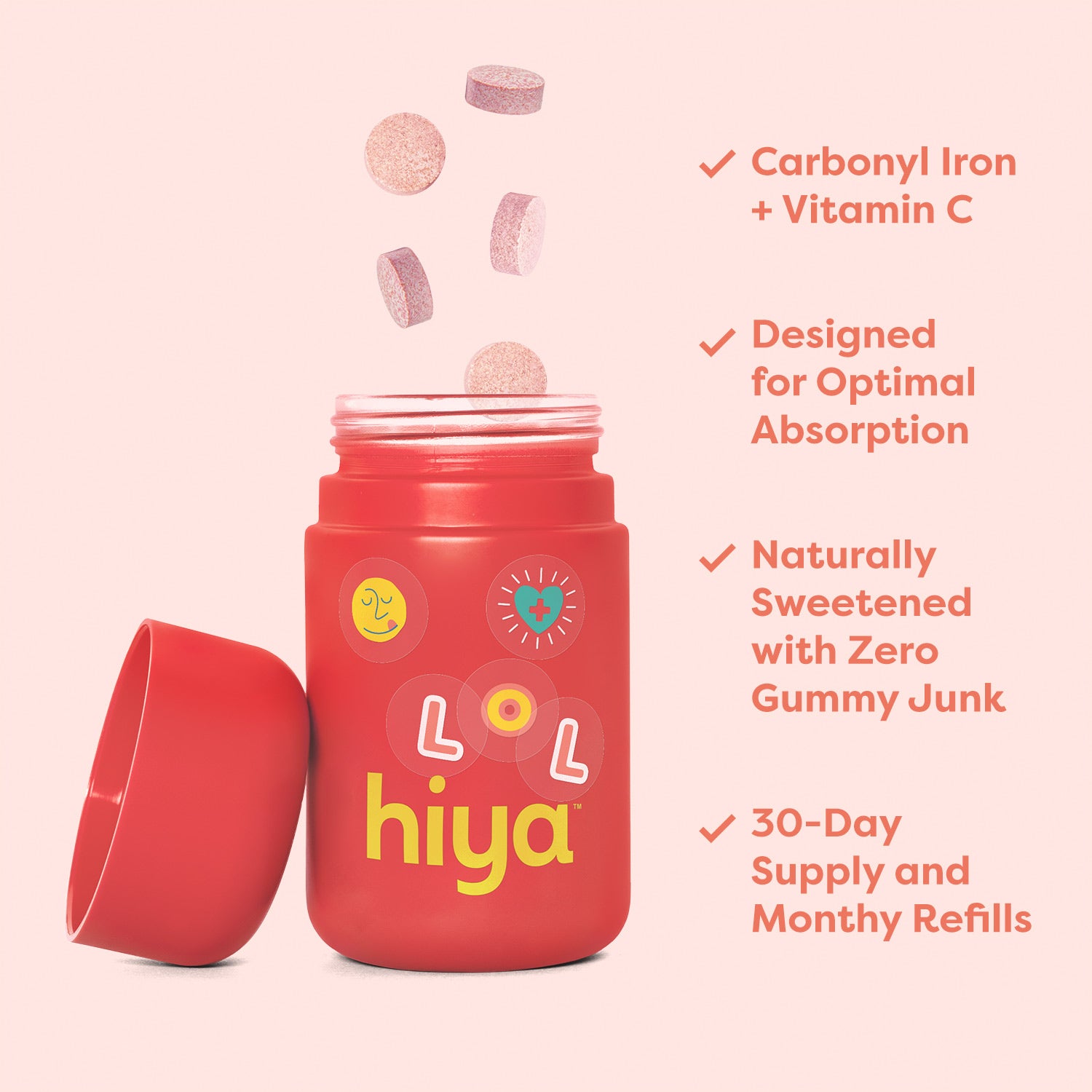 Kids Daily Iron+ - Hiya Health | Essential Super Nutrients for Kids