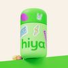 Hiya Teens essential super nutrients chewables in green bottle with fun stickers